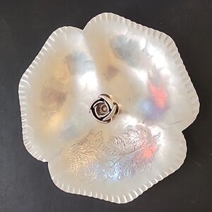 Vintage Silverlook Hand Wrought Aluminum Dish